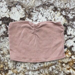 Full Tilt Pink and White Striped Top